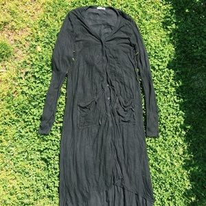 American Eagle Don’t Ask Why Long Black Sweater